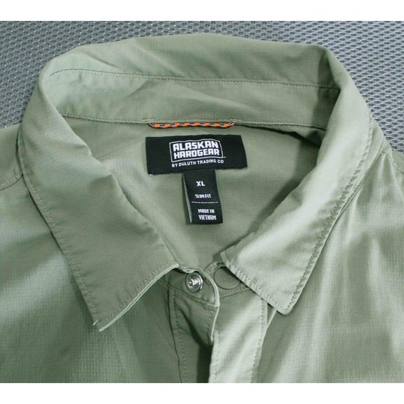 Alaskan Hardgear AKHG Duluth Full Stream Green Slim Fit Shirt 90853 Mens Size XL - Picture 4 of 4